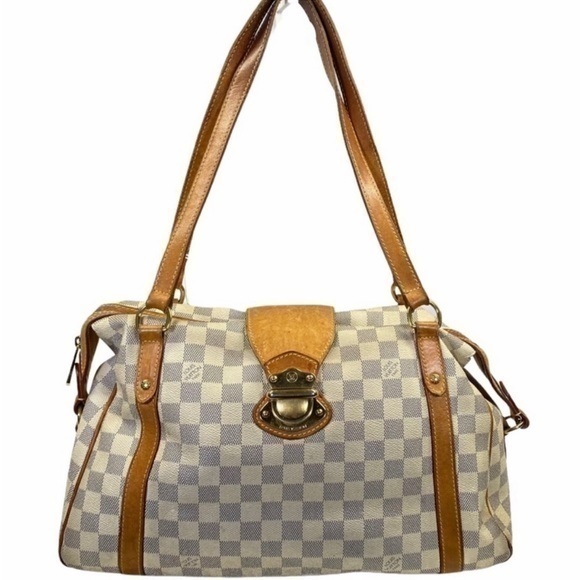 authentic Louis Vuitton Tote bag Stresa PM White Damier Azur- discontinued - Picture 1 of 12